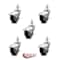 Service Caster 2 Inch Chrome Hooded Neoprene Rubber 7/8 Inch Grip Ring Stem Casters SCC, 5PK SCC-GR03S210-NPRB-BC-71678-5 - alternate 3